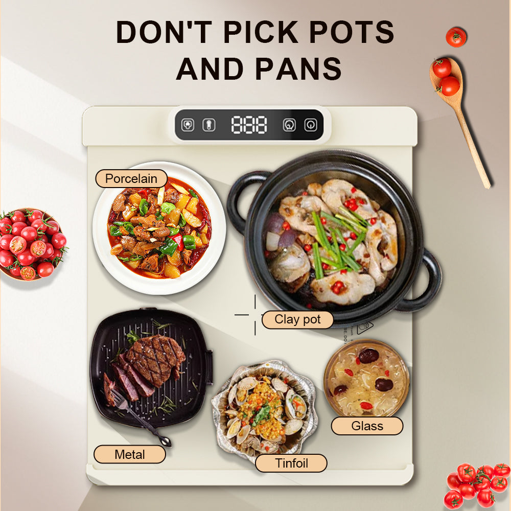 Small kitchen appliances / Home ahppliances: Multifunctional food warming mat foldable portable no odor silicone electric food warming mat coil heating.

